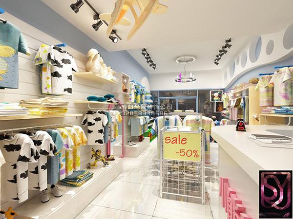 成都40平童裝店鋪如何裝修設(shè)計？